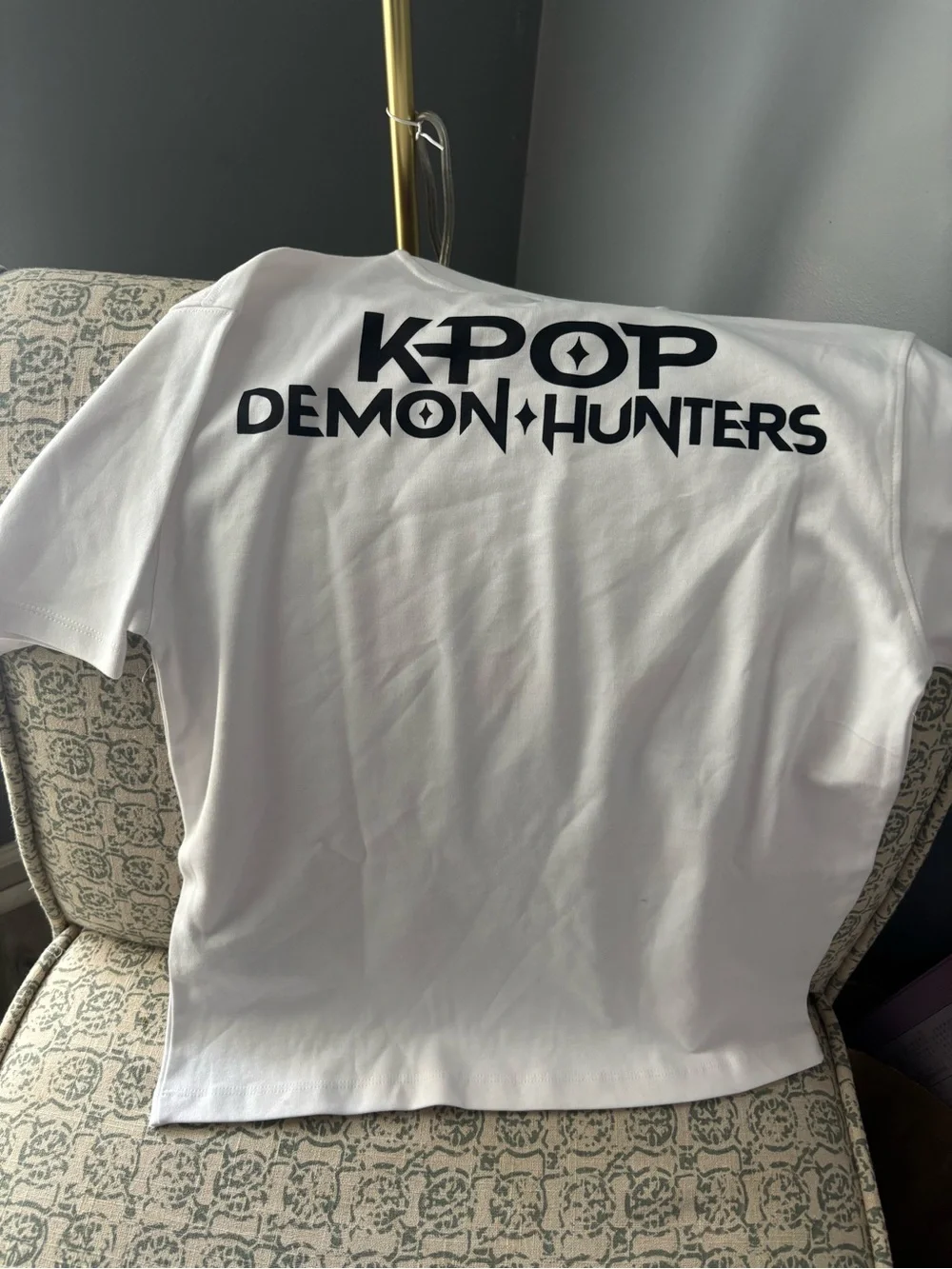 Netflix White Kids Tee with Blue Monster Graphic